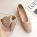 Women's spring and summer new style mid-heel flying woven shallow mouth breathable one-step woven grandma shoes_vogvips.com