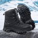 Large Size Autumn Sneakers High-top Hiking Outdoor Non-slip Hiking Shoes Field Training Men's Boots_vogvips.com