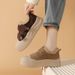 Campus Style Retro Fashion Versatile Casual For Women Thick Sole Fleece Lined Comfortable Velcro Cotton Shoes 2025_vogvips.com