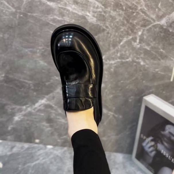 European Genuine Leather Men's Business Casual Boots Square Toe Black Non-Slip Wedding Versatile Breathable_vogvips.com