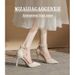 Thin High-End Nude Pointed Toe Heels For Women, Comfortable 2024 New Summer Airy High Heel Sandals_vogvips.com