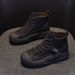 Martin Boots Women's Shoes Platform Heightening Short Boots High Top Casual Shoes Retro British Style_vogvips.com