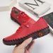 2025 Handmade Stitching Microfiber Leather Mom's Casual Wear Resistant Flat Bottom Single 44 Large Women's Shoes_vogvips.com