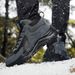 Men's Shoes Winter Outdoor Sports High Top Shoes, Thick Anti Slip Warm, Northeast Hiking And Mountaineering With Fleece_vogvips.com