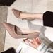 Wedding For Women 2025 New Crystal High Thin Heels Pointed Toe Sequins French Style Internet Celebrity Girl Single Bride_vogvips.com
