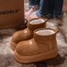 2025 Women's New High-top Shoes For Autumn And Winter, Thickened Warm Plush Cotton Boots, In Stock, Ships In 1 Day_vogvips.com