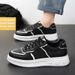 Men's Shoes Breathable Little White Shoes Male Students Platform Sports Shoes Casual Board Shoes_vogvips.com
