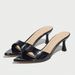 Women's High-heeled Sandals With A Wide Strap, Elegant Pointed Toe, Comfortable Kitten Heel, Suitable For All Seasons_vogvips.com