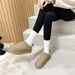 Women's Snow Boots For Outdoor Wear, Thick-Soled Height-Increasing Furry Shoes, 2025 Autumn And Winter New Style,_vogvips.com