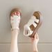 Soft Women' French Retro Round Toe, Oft Ole, 2026 New Model, Lip-on Color-blocked Leather Hoe, Hallow Ingle_vogvips.com