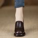 Waterproof Platform Single Shoes, Fall 2025 New Black Fashion Square Head Solid Color Thick Bottom Coarse Versatile High_vogvips.com
