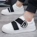Men's Versatile Breathable Board Seasonal Casual Fashionable And Trendy Sports Shoes, Velcro Men's Harajuku Style Shoes_vogvips.com