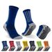 Men's Mid-Calf Football Socks With Anti-Slip Terry Cushion Sole, Breathable Quick-Dry Sports Training Socks For Soccer, Running, Athletic Performance_vogvips.com