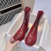 Martin For Women Ghost Emperor Guidi 2025 New Autumn Winter Genuine Leather British Style Front Zipper Short Mid-Calf_vogvips.com