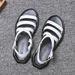 Summer New Roman Sandals Versatile Men's Casual Leather Beach Shoes Korean Edition British Trendy Flat Bottom_vogvips.com