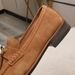 Business Men's Suede Genuine Leather Tassel Casual Slip-On Luxury Brown Loafers Wedding Shoes_vogvips.com