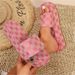 Women's Summer New Fashion Printed Designer Canvas Daily Casual Comfortable Vacation Beach Flip Flop Large Size 36-43_vogvips.com