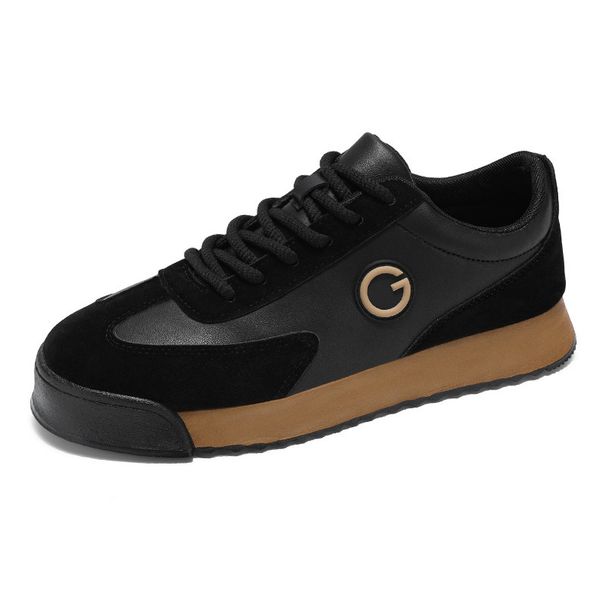 Large Size Men's Spring And Autumn Casual Flat Shoes, Youth Leather, Waterproof, Thick Sole, Height Increasing, Fashiona_vogvips.com