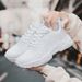 Women's Shoes Spring Large Size Women's Shoes Flying Weave Breathable Sports Shoes Casual Shoes Fashion Running Shoes Couple Shoes_vogvips.com