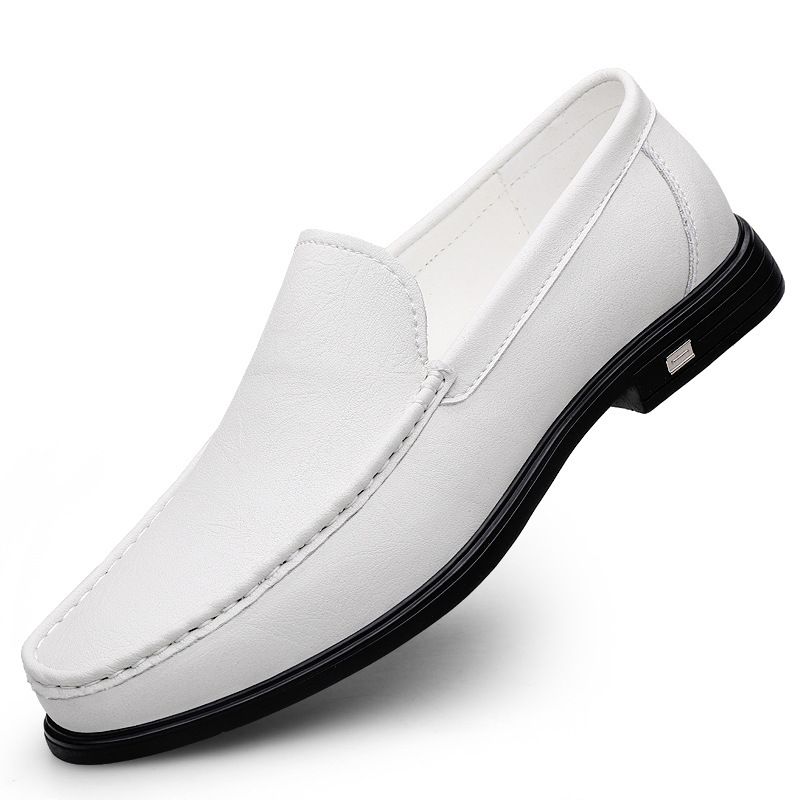 Large Size Multi-color Casual Loafers Men's Casual Little White Shoes Lazy Doudou Shoes_vogvips.com