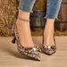 Women's Genuine Leather Sandals A Shallow Cut, Extremely Stylish And Suitable Pairing With Skirts, Elegant High-heeled_vogvips.com