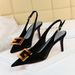 8999-5 European And American Style Banquet Women's Shoes, Stiletto High Heels, Shallow Mouth, Pointed Toe, Hollow_vogvips.com
