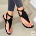2025 Summer Women's Toe New Large Flat Sandals_vogvips.com