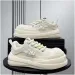 Ugly Cute Big Toe For Men 2026 New Simple Leather Thick Sole Height Increasing Casual Shoes Sports Trendy Versatile_vogvips.com