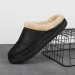 Slippers Men's Home Winter Indoor Plush Warm Shoes Thick Bottom Waterproof Leather House Man Suede Cotton_vogvips.com