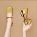 Video Number: Foreign Trade Bestseller 2025 Summer New Korean Style Low-heel Hollow Sandals, Color-blocked Shallow_vogvips.com