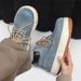 Men's Shoes Niche Q Version Boots Denim High Top Shoes Retro Thick Bottom Heightening Men's Shoes_vogvips.com