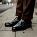 Euro Step Premium Black British Handmade Slip-On Lazy Suit Formal Round-Toe Height-Increasing Loafers_vogvips.com