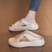 Thick-Soled Fashion Beach Cushion One-Strap Slippers For Women Summer Outdoor 2025 New Super Popular Sandals_vogvips.com