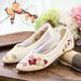 Mesh Embroidered Mesh Yarn, Flower Embroidery, Summer New Products, Soft Soled Fabric Single Shoes, Sandals For Women_vogvips.com