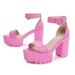 Large Size Platform High Heels Women S New Line Bag With Fashion Sandals_vogvips.com