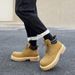Men's Martin British Style Thick Sole Height Increasing Short Outdoor Hiking Versatile High-Top Genuine Leather Work_vogvips.com