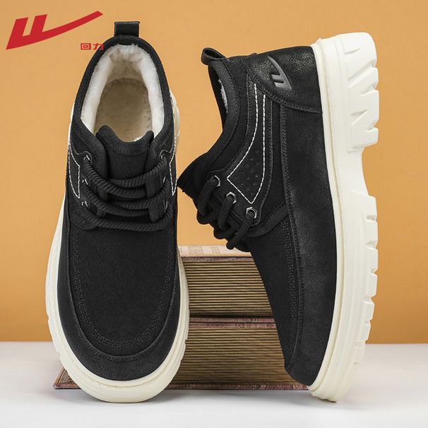 Warrior Men's Martin Boots 2025 Winter New Thickened Fashion Men's Boots With Fleece Lining Warm Snow Boots For Men_vogvips.com