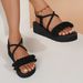 Women Summer Wedges Sandals Light Weight Indoor Street Platform Shoes Thick Sole Bohemia Style Girls Student Beach_vogvips.com