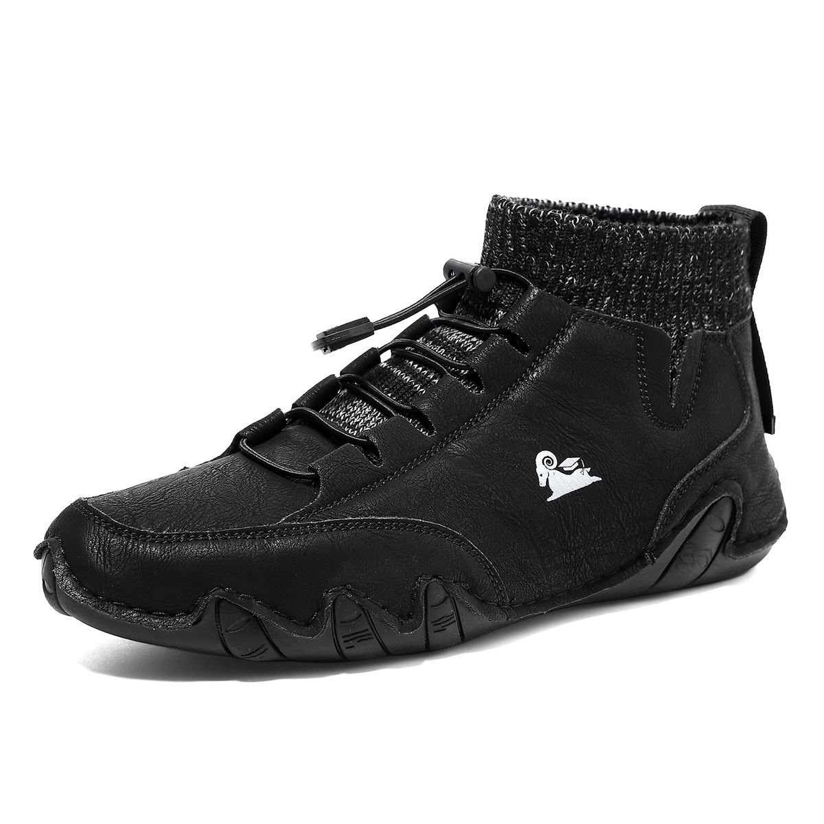 Couple Casual Leather Boots Four Seasons Men Women Plus Size Outdoor Sport Soft Sole Shoe Fashion Anti Slip Large Size M_vogvips.com