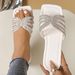 Women's Flat 2025 Summer New Style European And American Foreign Trade Large Size Fashionable Outdoor Square-toed Size 43_vogvips.com