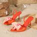 Women's Shoes Flower Decoration High Heel Sandals Stiletto Pointed Fashion Sandals_vogvips.com