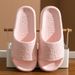 Women's Home Slippers Cute Bear Print Indoor Thick Sole Durable Slides Bathroom Non-slip Outdoor Fashion Summer Cool_vogvips.com