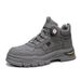 European Warm Series Shoes 2025 New Autumn Men's Fashion Trend Work Ankle Spiral Buckle Sports High-top Martin Boots_vogvips.com