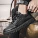 European Warm Series Men's Lightweight Chef Work Black Casual Safety Leather Shoes Sports Martin Boots Autumn Winter_vogvips.com