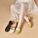 Round Toe Sandals For Women 2024 Summer New Korean Style Low Heel Hollow Sandals Perforated Shoes Color Matching Shallow Mouth Flat Sandals_vogvips.com