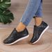 Large 2025 Winter New Sequin Cloth Sports Casual Women's Shoes Shallow Mouth Flat Bottom Round Head_vogvips.com