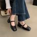 Vintage Square Toe Shallow Mouth Chunky Heel Single For Women Spring And Autumn New French Evening Style Fairy Soft Mary_vogvips.com