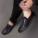 Men's Casual 2023 Spring New Slip-On Soft Sole Breathable Business Leather Shoes_vogvips.com