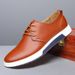 Men's Leather Casual Shoes Brand Comfortable Dress Shoes For Men Lace Up Oxfords Shoes Fashion Mocassins Homme Plus Size 38-50_vogvips.com