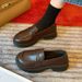 Japanese Small Leather Shoes Women's Autumn British Style Black Platform Loafers One Pedal Jk Uniform Single Shoes_vogvips.com